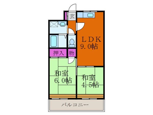 エルムマンションの物件間取画像